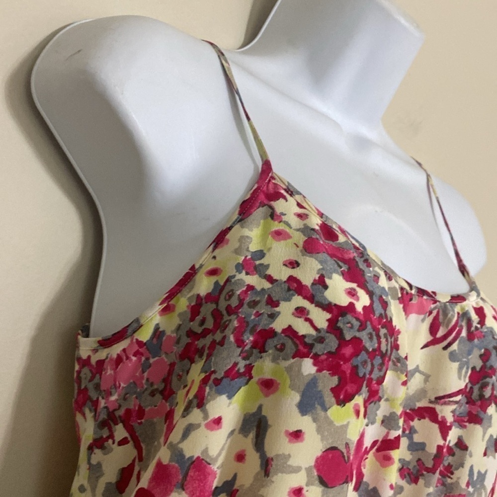 Banana Republic Pink Red Sleeveless Sundress women S/P casual vacation festival - Picture 3 of 9